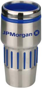 Promotional Travel Mugs: 16oz Rubber Gripped Travel Mugs